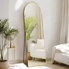Arched Full Length Mirror, Full Body Mirror with Stand