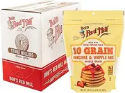 Bob's Red Mill 10 Grain Pancake Mix, 24oz (Pack of 4) - Whole Grain, Kosher