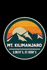 Mt. Kilimanjaro: 6x9 inch travel size 120 pages lined journal / notebook.