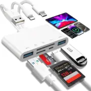 5 in 1 Memory Card Reader USB 3.0 OTG Adapter SD Card Reader For iPhone/iPad IOS