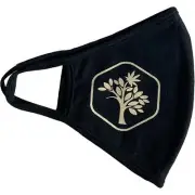 Satori Talking Trees Logo Face Cover Black