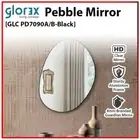 Pebble Shape Mirror BLACK Irregular Aluminium Frame Mirror Asymmetrical Glass AU