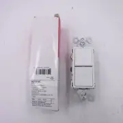 1 Pc Legrand-Pass & Seymour Radiant 2 Switch SP + SP W RCD11W White