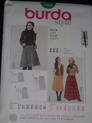 Skirts Size 6-18 Burda 7185 Sewing Pattern
