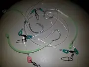 OFFSHORE DEEP WATER 250LB LUMO 3 DROPPERS SWAPABLE 14/0 TUNA CIRCLE HOOKS