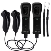Motion Plus Wii Controllers 2Packs with Nunchucks, Wii Remote Controllers Com...