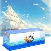 Cruise Ship Fluid Drift Bottle, Ship Fluid Drift Bottle Acrylic Pirate Ship Decoration Unsinkable Boat Toy Never Sinks Ship Decoration Pirate Ship Model for Home or Table Decoration