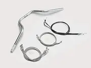 H038-073C CB1300SB Handle Set, European Type 4, Chrome Plated (10-13 Vehicles Without ABS)