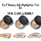 e.l.f Jelly Highlighter DEW, CLOUD & BUBBLY ~BRONZE ROSE WHITE GOLD Trio Set Lot