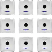 for Ecovacs N30 Pro Robot Vacuum Cleaner Accessory,Replacement Parts Main Side Brush Mop Pad Dust Bag Cleaning Tool Spare Parts for Home Floor Cleaning (9*Dust Bags)