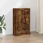 vidaXL Highboard Smoked Oak 60x35.5x103.5 cm Engineered Wood HEE