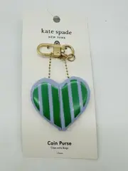 Kate Spade x Target Purse Key Fob Bag Charm heart Air Tag Holder