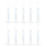 24 Pcs Measuring Cylinder,for DIY, Science Lab, (Clear White, 10ml)