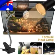 UVA+UVB Reptile Heat Basking Light Bulb Lamp Clip For Turtle Tortoise Lizard 50W