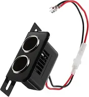 GRIRIW Cigarette Lighter Socket Splitter Dual Socket Adapter for Car Easy Install Plug Splitter for Simultaneous Charging of Devices Durable Construction