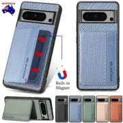 For Google Pixel 9 8 7 6 Pro 8A 7A 6A Shockproof Case Magnetic With Card Holder