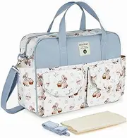 Kamay's Mummy Shoulder Bag Diaper Bag Chic Nappy Changing Bag Tote/Messenger Style Large with Changing Mat, AdjCAtable Straps