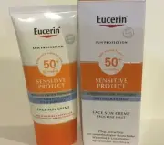 Eucerin Face Sun Creme Cream Sensitive Protect SPF 50+ 50ml NIB