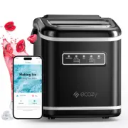 ecozy Smart Ice Makers Countertop, Portable Ice Maker with App Remote & Voice Co