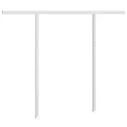 Awning Post Set Patio Garden Canopy Frame Pole Stand White Iron 300x245cm