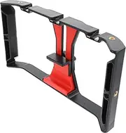 OSALADI Smartphone Video Rig for Filming Hand-held Stabilizer Mount for Led Lights and Microphones Compatible Tripods for Smooth Video Recording