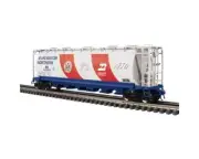 Atlas O Master 6 Bay Cylindrical Hoppers 3 Rail 3001446 Burlington Northern B...