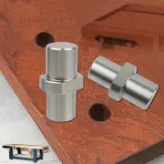 Stainless Steel Workbench Stop 19/20mm Dual-Sided Bench Dog Hole Plate Polished Metal Limit-Block for Woodworking Tables