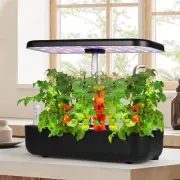 Hydroponics Growing System 12 Pots Indoor Garden with LED Grow Light,Smart Home