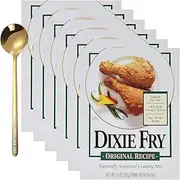 Westlake Art Chicken Coating Mix, 10 Oz - Crispy Seasoned Coating Mix | Bundled with Golden Stainless Steel Spoon - Versatile & Easy To Use Fried Chicken Coating Mix for Various Dishes [Pack Of 6]