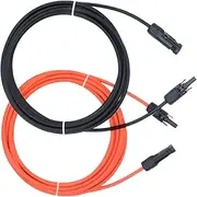 Solar Panel Cable | 1M Solar Panel Cables | Stable 1M Wire with Protective Design for Car Photovoltaic Systems Home RVs Outdoor Use