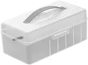 Homoyoyo Portable Transparent Cable Organizer Box Multi Cord Storage Container for Electronics Accessories Versatile Desktop Organizer for Home Office School and More