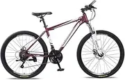 Mountain Bike Steel Frame Full Suspension Frame Mechanical Disc Brake 21 Speed 26" Alloy Wheel