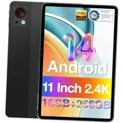 T30S Android 14 Tablet, 11 Inch 2.4K Display, 16GB RAM T30S-Standard Black