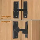 Flip Gate Latch Lock Zinc Alloy Door Latch Lock Heavy Duty Barn Fence Door BR