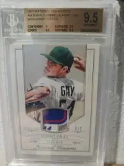 2015 National Treasures Materials Prime LaundryTag#150 Sonny Gray/2 POP1 BGS 9.5