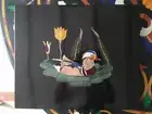 14'' black Marble side Coffee duck Table Top pietra dura Inlay wall panel decor