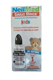 NeilMed Sinus Rinse Kids Kit Bottle Natural 1 Sachet Irrigation Allergy Relief