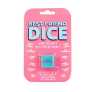 Gift Republic Best Friends Dice Sleepover/Shopping Activity Fun Play Game Blue
