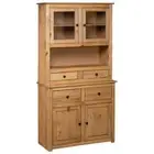 Pine Wood Vintage Cupboard Storage Shelf Rack Drawers Sideboard Display Cabinet