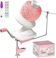 MIAOKE Yarn Ball Winder Smooth Hand Crank, Convenient Yarn Winder with 12 Marking Pin and Scissors Easy Installation, Yarn Winder for Crocheting, Gife and Good Helper for Knitting Enthusiast