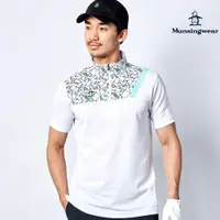 在飛比找新光三越 skm online優惠-【MUNSINGWEAR 企鵝】男款微高領印花短袖棉衫-白色