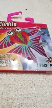 MicroKite Mini Mylar Kite Tropical Fish Colorful 4.3 Inch Includes Handle & Line