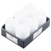 12pc White Unscented Candle Restaurant Wedding Home Decor Event