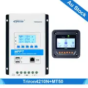 Epever MPPT Solar Charge Controller 40A+MT50 12V/24V Solar Panel Max PV 100V