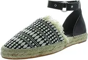 [Rebecca Minkoff] Womens Vicky Fabric Closed Toe Casual, Black/White, Size 7.5 US