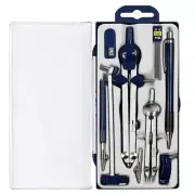 9Pc Geometry Set Metal Compass Geometry Precision Tool for Student, Drawing Tool