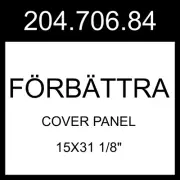 IKEA FORBATTRA FÖRBÄTTRA Cover Panel Matte Anthracite 15x31 1/8" 204.706.84