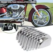 Chrome Front Voltage Regulator Cover For Harley Softail Springer Fat Boy FLSTF