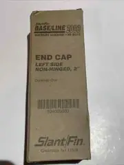 Baseboard End Cap LEFT Side NOT-Hinged 2" Slant/Fin Baseline 2000 Nu-White