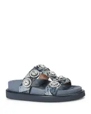 Kurt Geiger London Women's Orson Embellished Platform Slide Sandals